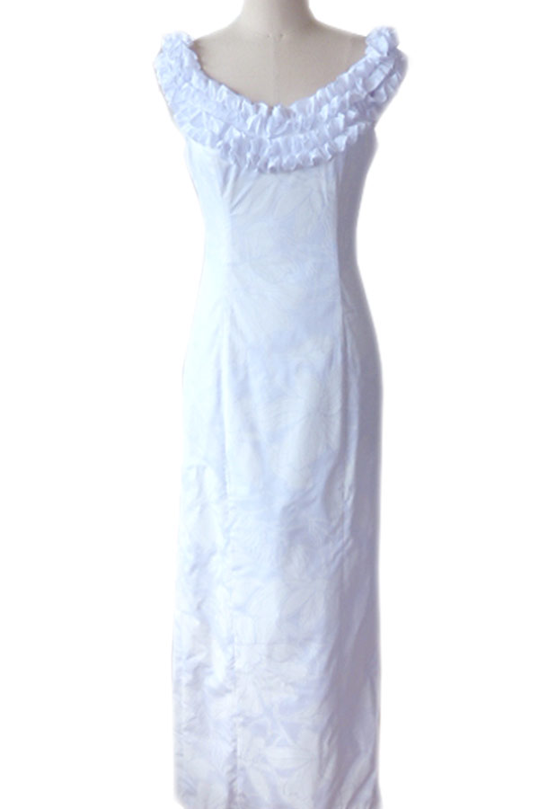 スイートハート フリル ホワイトドレス